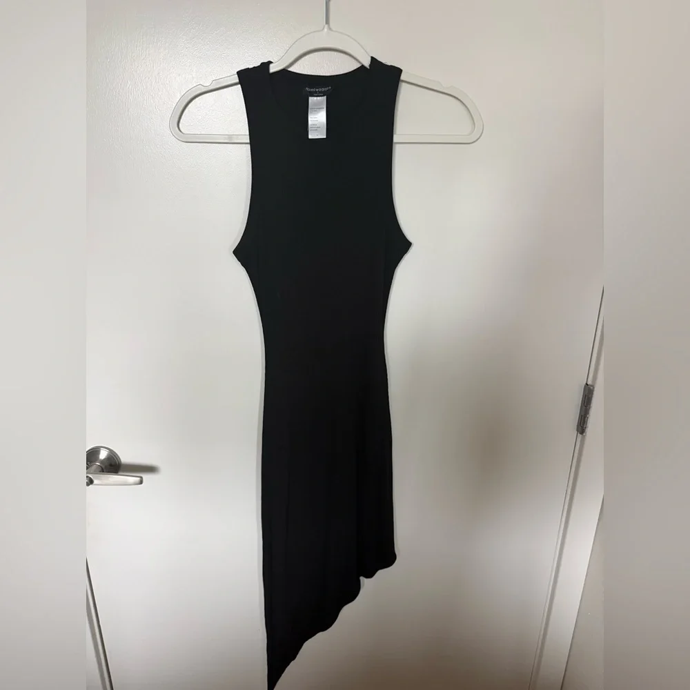 NEW naked wardrobe Side Tie Dress - Size Small | Color: Black - Picture 3 of 5